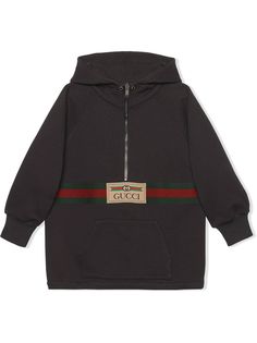 Gucci Kids куртка House на молнии с отделкой Web