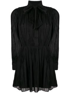 Saint Laurent платье с жатым эффектом