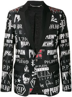 Philipp Plein блейзер с логотипом
