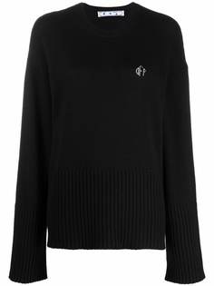 Off-White джемпер с вышитым логотипом