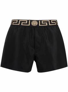 Versace плавки-шорты с узором Greca