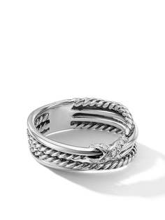 David Yurman серебряное кольцо с бриллиантами