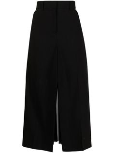 Sacai плиссированная юбка миди
