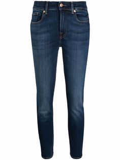 7 For All Mankind узкие джинсы средней посадки