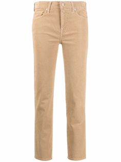 7 For All Mankind вельветовые брюки кроя слим