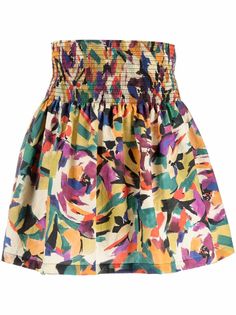 Kenzo юбка мини с абстрактным принтом