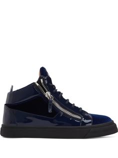 Giuseppe Zanotti бархатные кеды Kriss