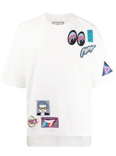 Maison Mihara Yasuhiro футболка из джерси с аппликацией