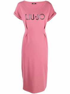 LIU JO платье-футболка с вышитым логотипом