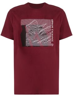 Armani Exchange футболка с графичным принтом
