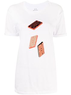 Armani Exchange футболка с графичным принтом