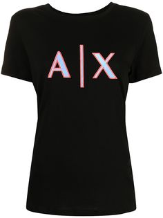 Armani Exchange футболка с монограммой