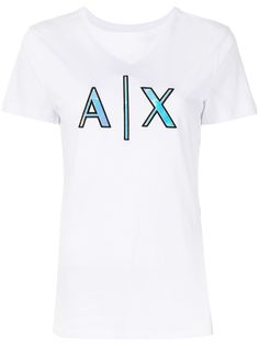 Armani Exchange футболка с монограммой