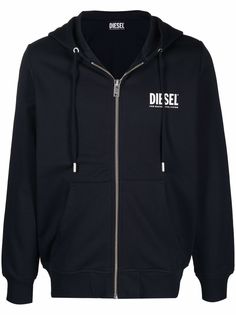 Diesel худи на молнии с логотипом