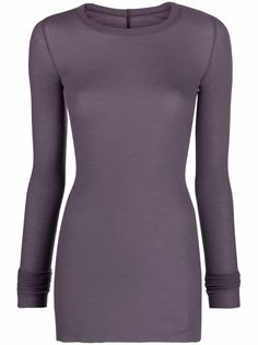 Rick Owens DRKSHDW топ в рубчик с длинными рукавами