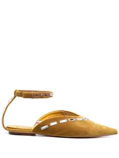 Emilio Pucci мюли со стразами