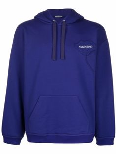Valentino худи с логотипом и цветочным узором