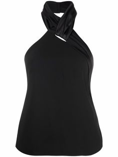Givenchy топ с вырезом халтер и сборками