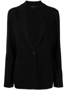 Armani Exchange однобортный блейзер с заостренными лацканами