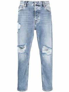 Calvin Klein Jeans прямые джинсы с эффектом потертости