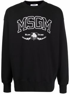 MSGM толстовка с круглым вырезом и логотипом