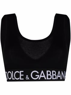 Dolce & Gabbana укороченный топ с логотипом