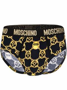 Moschino трусы-брифы с принтом Double Question Mark