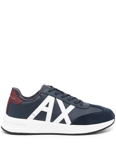 Armani Exchange кроссовки с нашивкой-логотипом