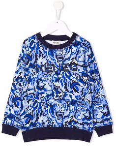 Kenzo Kids толстовка с вышитым логотипом