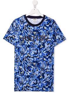Kenzo Kids футболка с вышитым логотипом