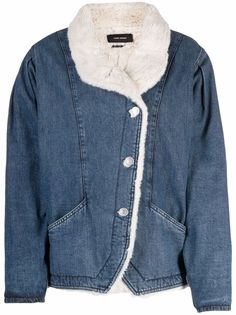 Isabel Marant джинсовая куртка с меховой подкладкой