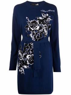 Love Moschino трикотажное платье с поясом