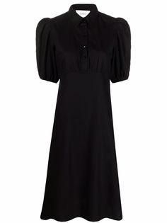 Ba&Sh платье-рубашка с объемными рукавами