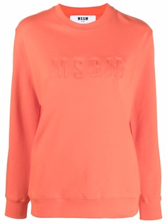 MSGM толстовка с тисненым логотипом