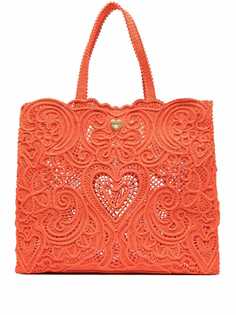 Dolce & Gabbana сумка-тоут с кружевом