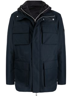 Armani Exchange куртка на молнии с капюшоном