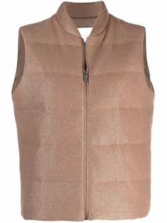 Fabiana Filippi metallic-threaded padded gilet