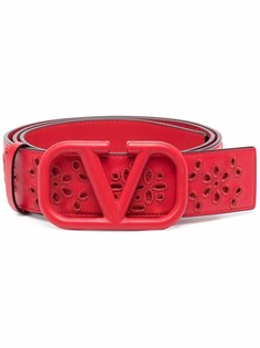 Valentino Garavani ремень с вышивкой и логотипом VLogo Signature
