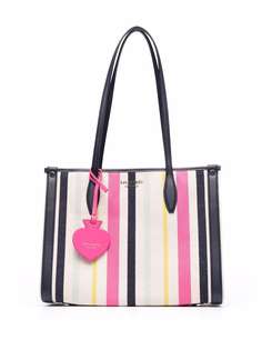 Kate Spade полосатая сумка-тоут с логотипом