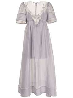 Alice McCall платье миди с объемными рукавами