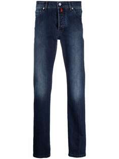 Kiton прямые джинсы с эффектом потертости