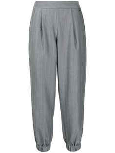 Armani Exchange зауженные брюки с завышенной талией
