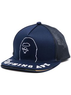 A BATHING APE® бейсболка с вышитым логотипом