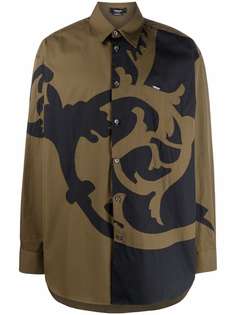 Versace рубашка с узором Barocco