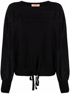 TWINSET джемпер с кружевом