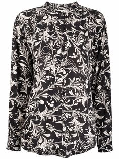Isabel Marant Étoile рубашка с воротником-стойкой и принтом
