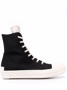 Rick Owens высокие кеды из канваса