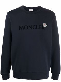 Moncler толстовка с длинными рукавами и нашивкой-логотипом