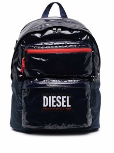 Diesel блестящий рюкзак с логотипом