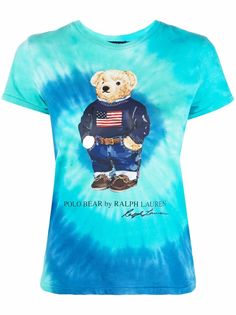 Polo Ralph Lauren футболка Polo Bear с принтом тай-дай